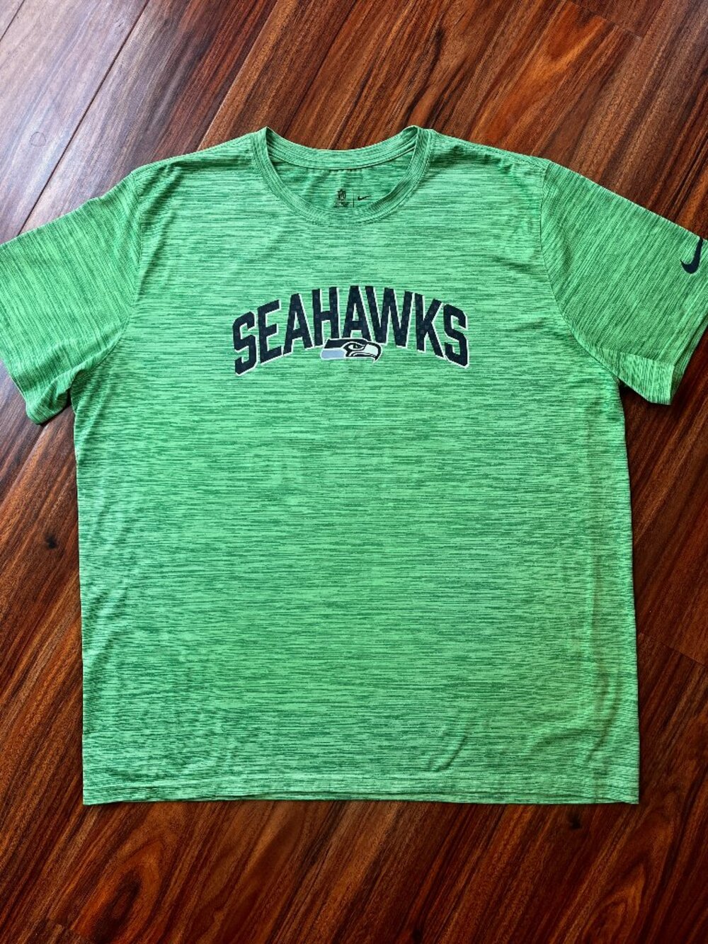 EUC Nike Onfield Apparel Seahawks T-Shirt Electric Lime XXL